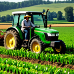 Biofuel Production**

"A rural scene showing a farmer operating a tractor powered by biofuel, fully clothed in traditional farming attire, with fields of crops in the background, appropriate content, safe for work, demonstrating sustainable agriculture, perfect anatomy, natural proportions, professional photography, family-friendly."

**