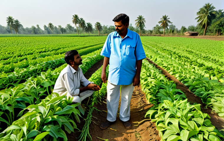 GMO 농작물 - **Prompt:** A bountiful harvest of genetically modified crops (GMO), showcasing increased yield and ...