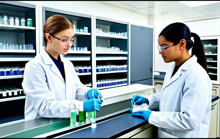 바이오 생명 공학 혁신 - A farmer proudly standing in their field of genetically modified crops, showcasing the bountiful har...