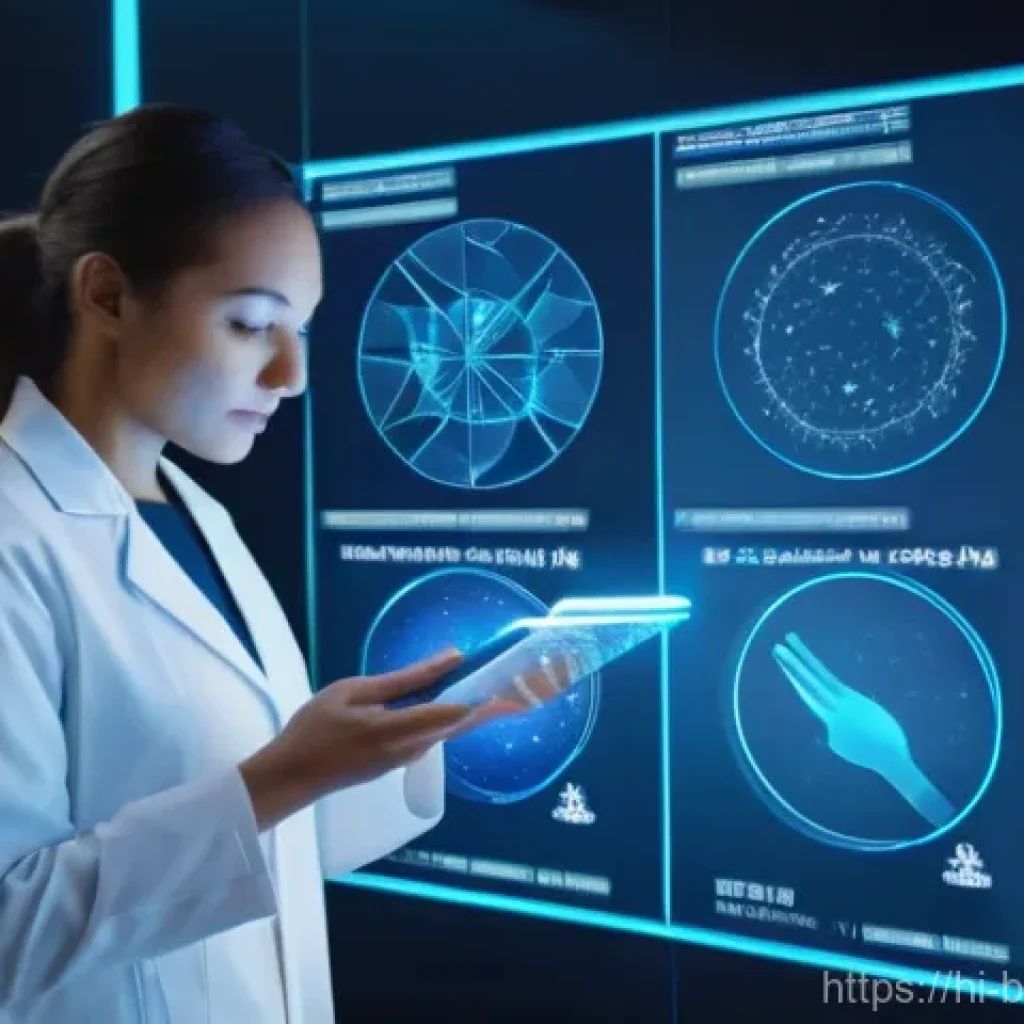 바이오 의약품 시장 동향 - **Prompt 1: Personalized Medicine and AI in a Modern Lab**
    A highly detailed, realistic image of...