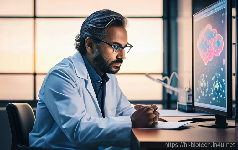 바이오 의약품 시장 동향 - **Prompt 2: Collaborative Gene Therapy Research**
    A photo-realistic depiction of a diverse team ...