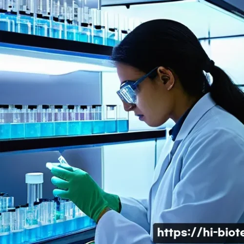 분자 진단 - **Prompt 1: The Molecular Detective in a State-of-the-Art Lab**
    A highly focused and intelligent...