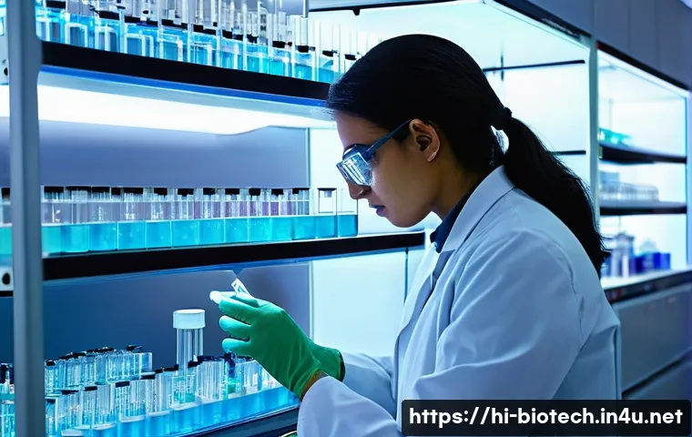 분자 진단 - **Prompt 1: The Molecular Detective in a State-of-the-Art Lab**
    A highly focused and intelligent...